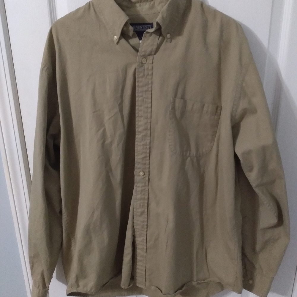 Beige Button Up Long Sleeve